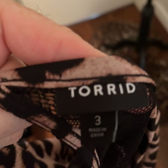 Torrid Leopard Lace Front Pockets Maxi Dress Mobwife Animal Print - Picture 15 of 15